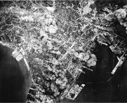 Bombetogterne i Yokohama